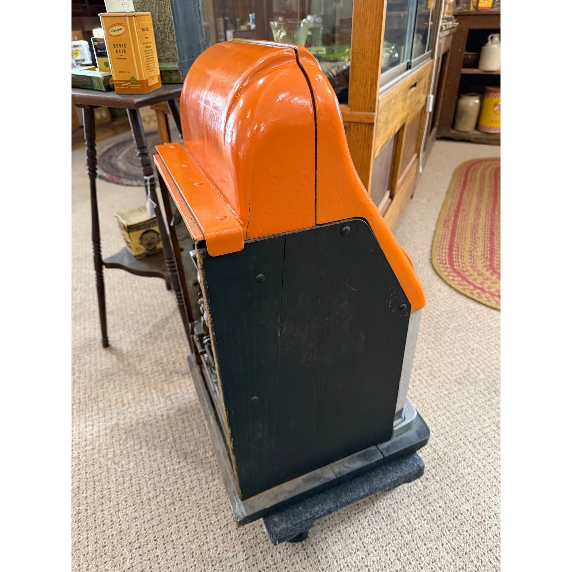 Vintage Mills Slot Machine Jackpot Penny Slot Orange  Parts or Repair