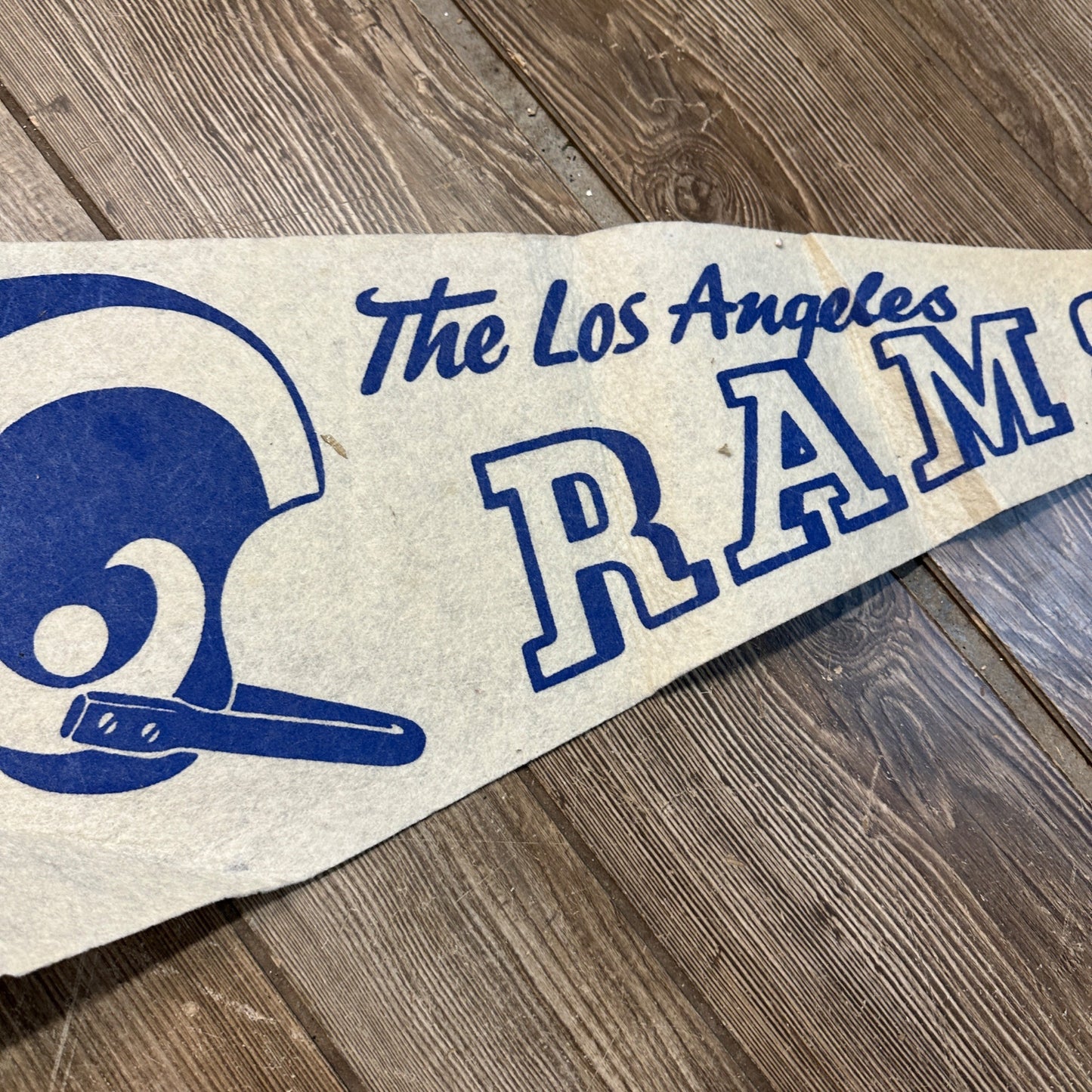 Vintage 1967 The Los Angeles Rams 30 Inch Pennant