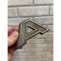 Mack Truck Metal Letter "A” Emblem - 27RU369-P2 - OEM Original Pebbled