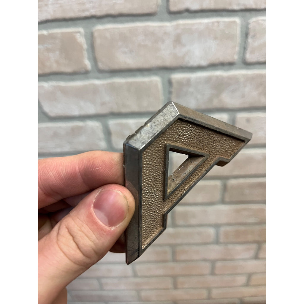 Mack Truck Metal Letter "A” Emblem - 27RU369-P2 - OEM Original Pebbled