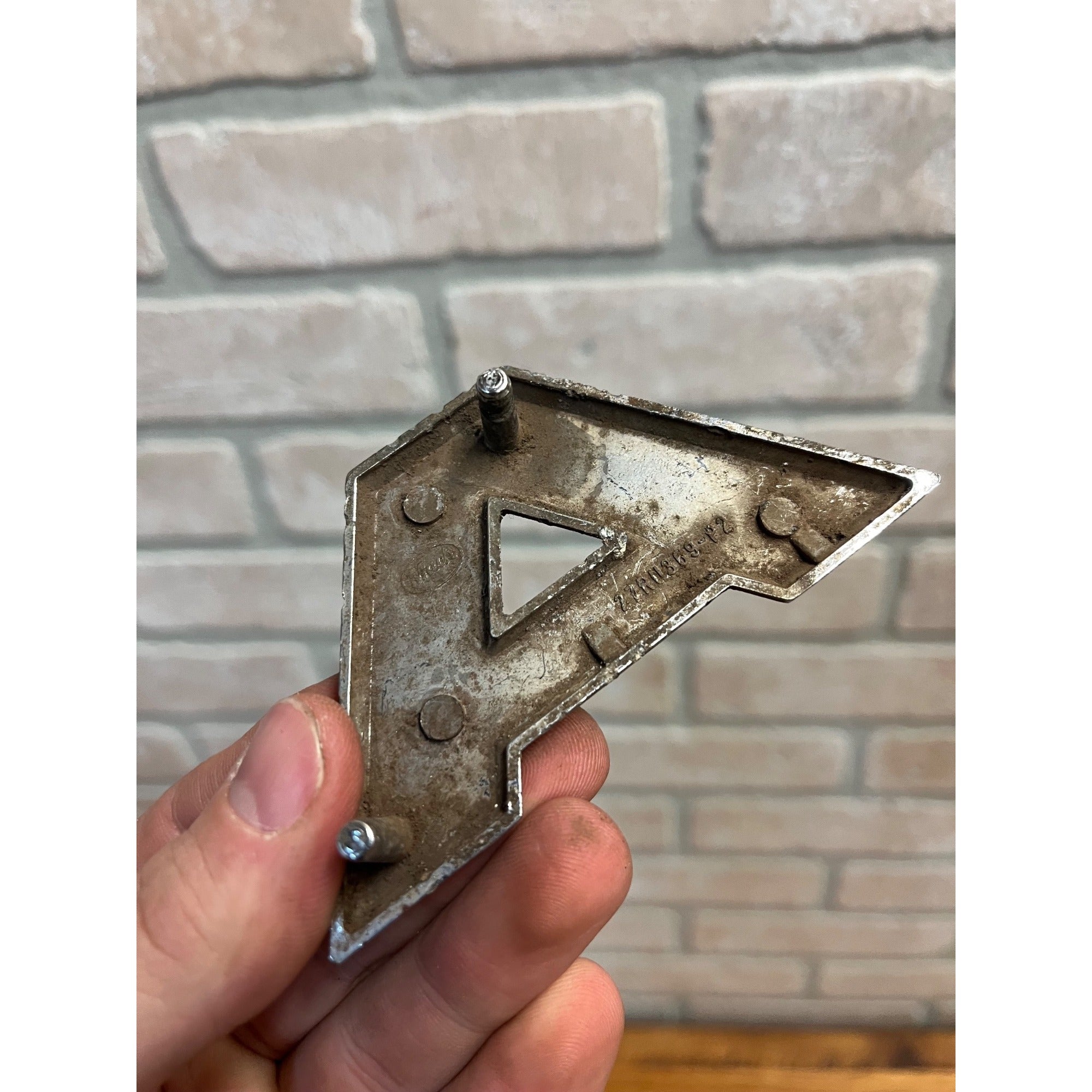 Mack Truck Metal Letter "A” Emblem - 27RU369-P2 - OEM Original Pebbled