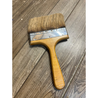 VINTAGE PAINT BRUSH 7” VULCANIZED IN RUBBER WORKMASTER 611 - HORSE HAIR