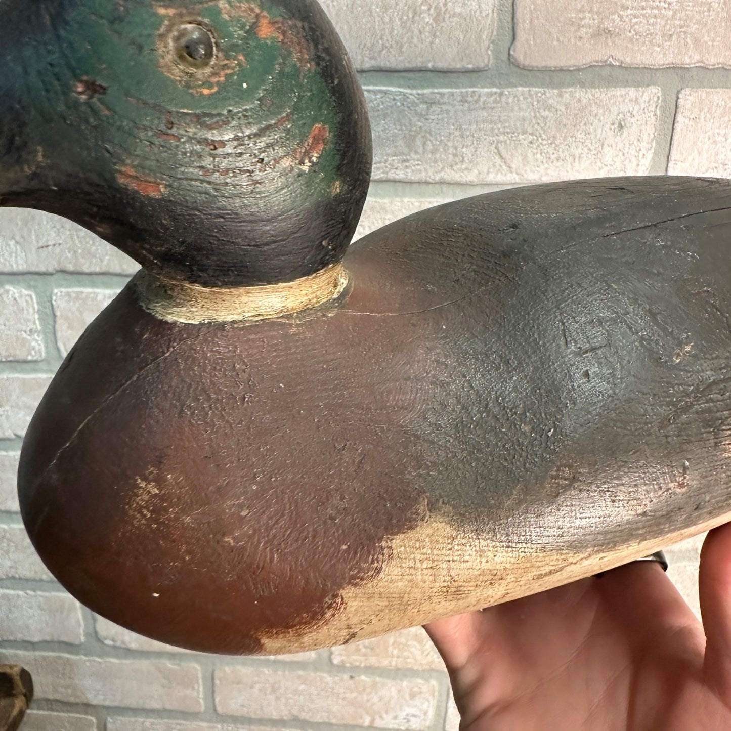 BEAUTIFUL Early Mason Mallard Drake All Original Paint Duck Decoy Wooden