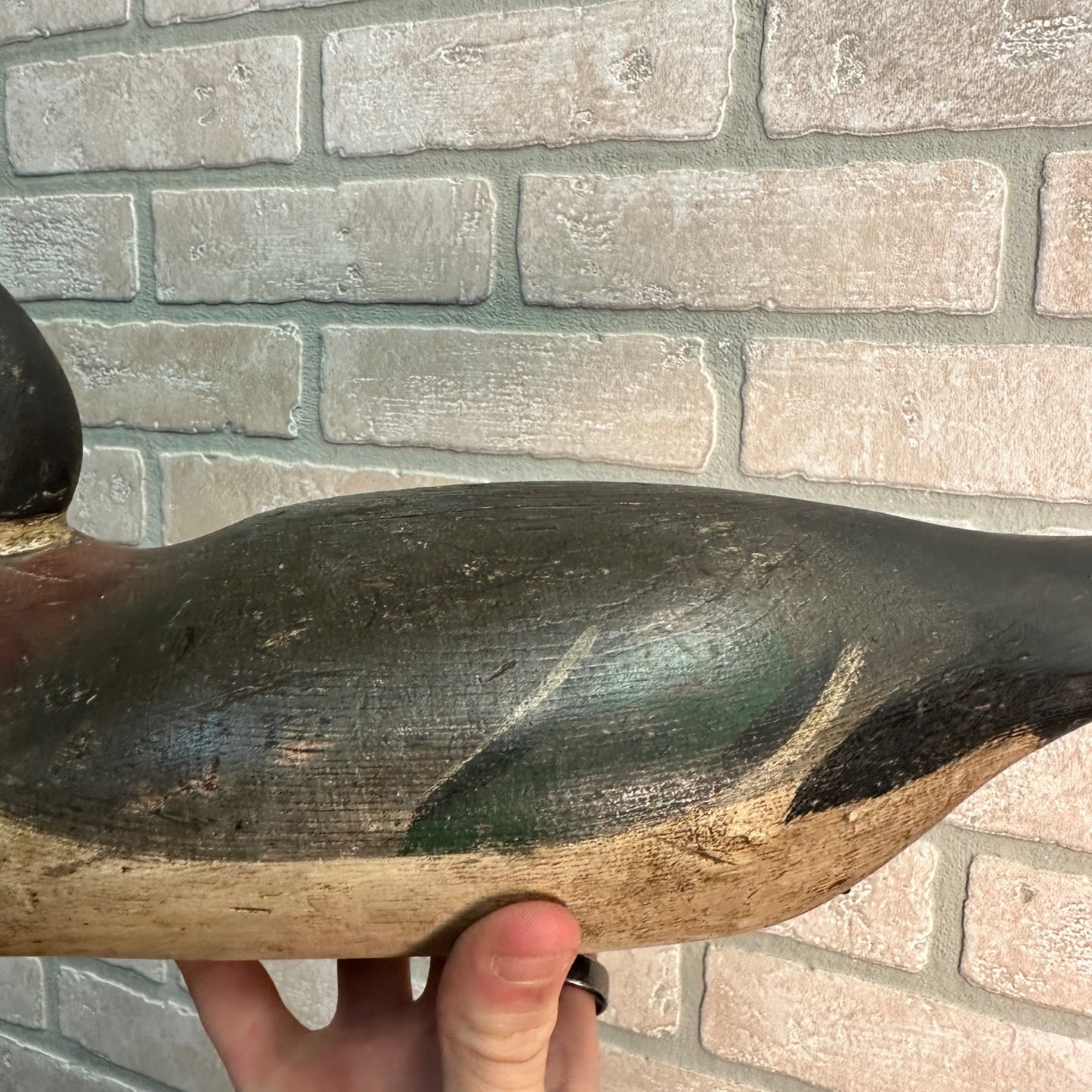 BEAUTIFUL Early Mason Mallard Drake All Original Paint Duck Decoy Wooden