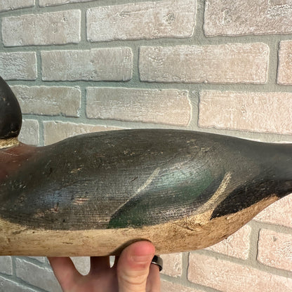 BEAUTIFUL Early Mason Mallard Drake All Original Paint Duck Decoy Wooden