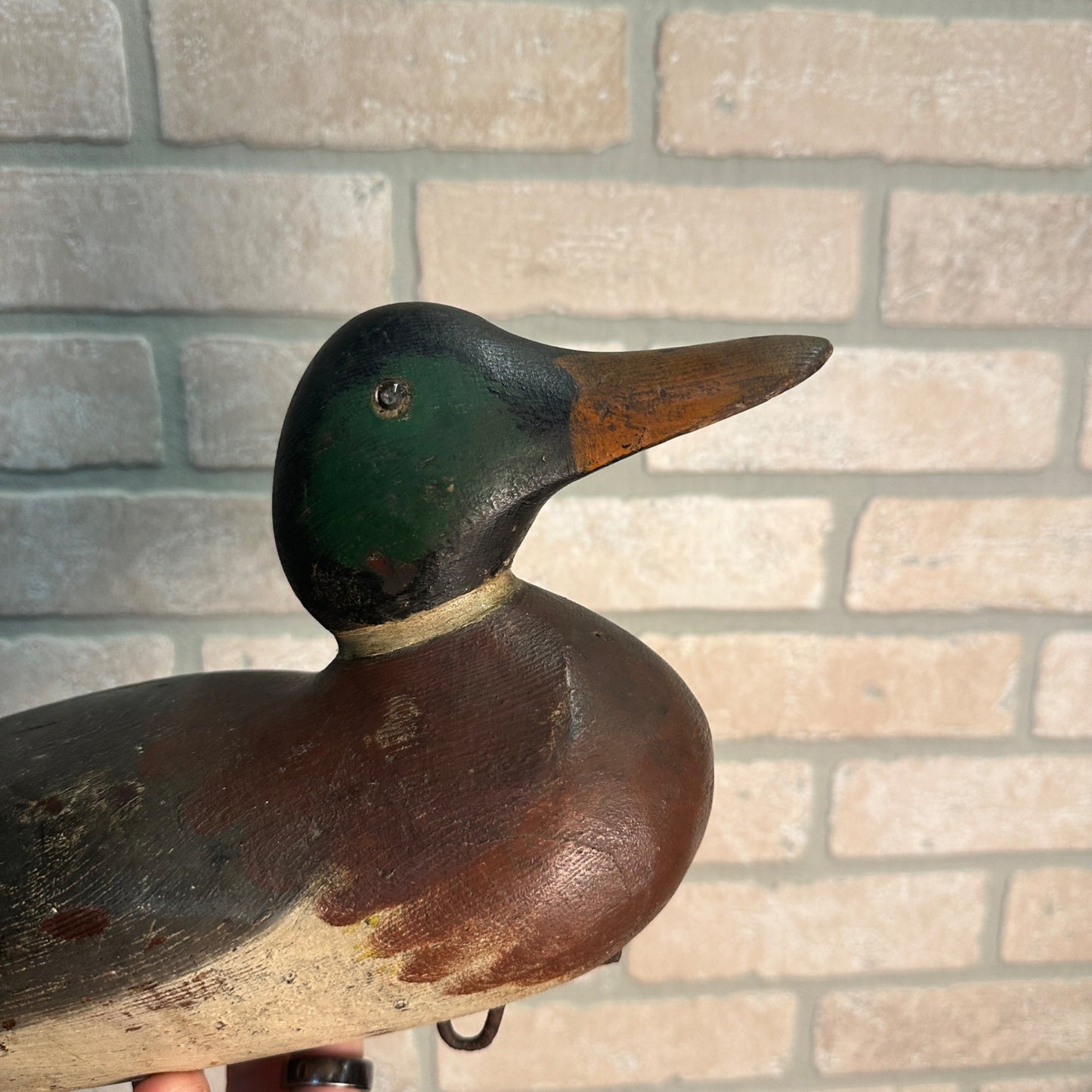 BEAUTIFUL Early Mason Mallard Drake All Original Paint Duck Decoy Wooden