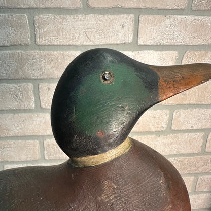 BEAUTIFUL Early Mason Mallard Drake All Original Paint Duck Decoy Wooden