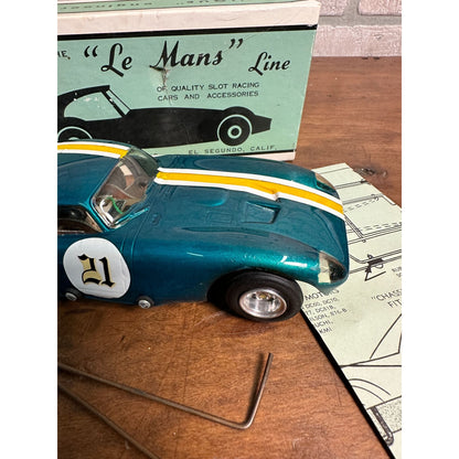 VINTAGE SLOT CAR THE "LE MANS" LINE " LITE-NING" 1/24 SCALE CAR #2417