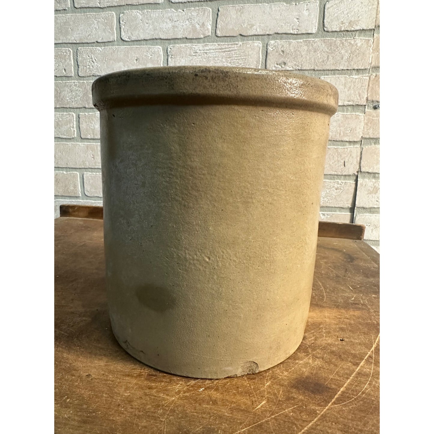 RARE Antique Red Wing Bottom Signed Salt Glazed One Gallon Stoneware Crock