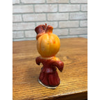 Vintage Gurley Halloween Wax Candle Pumpkin Man Jack O'Lantern Scarecrow 5" JOL