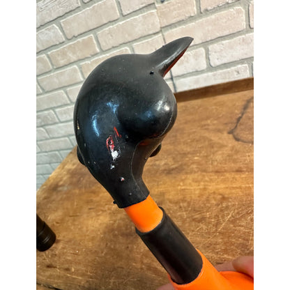 Vintage 1950s Halloween Black Cat Rubber Horn Noisemaker - Fun World Inc