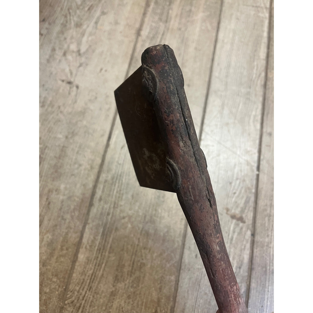 Antique Primitive19th c. Wood Handle Tobacco Cutter Axe Hatchet Farm Tool 1800s