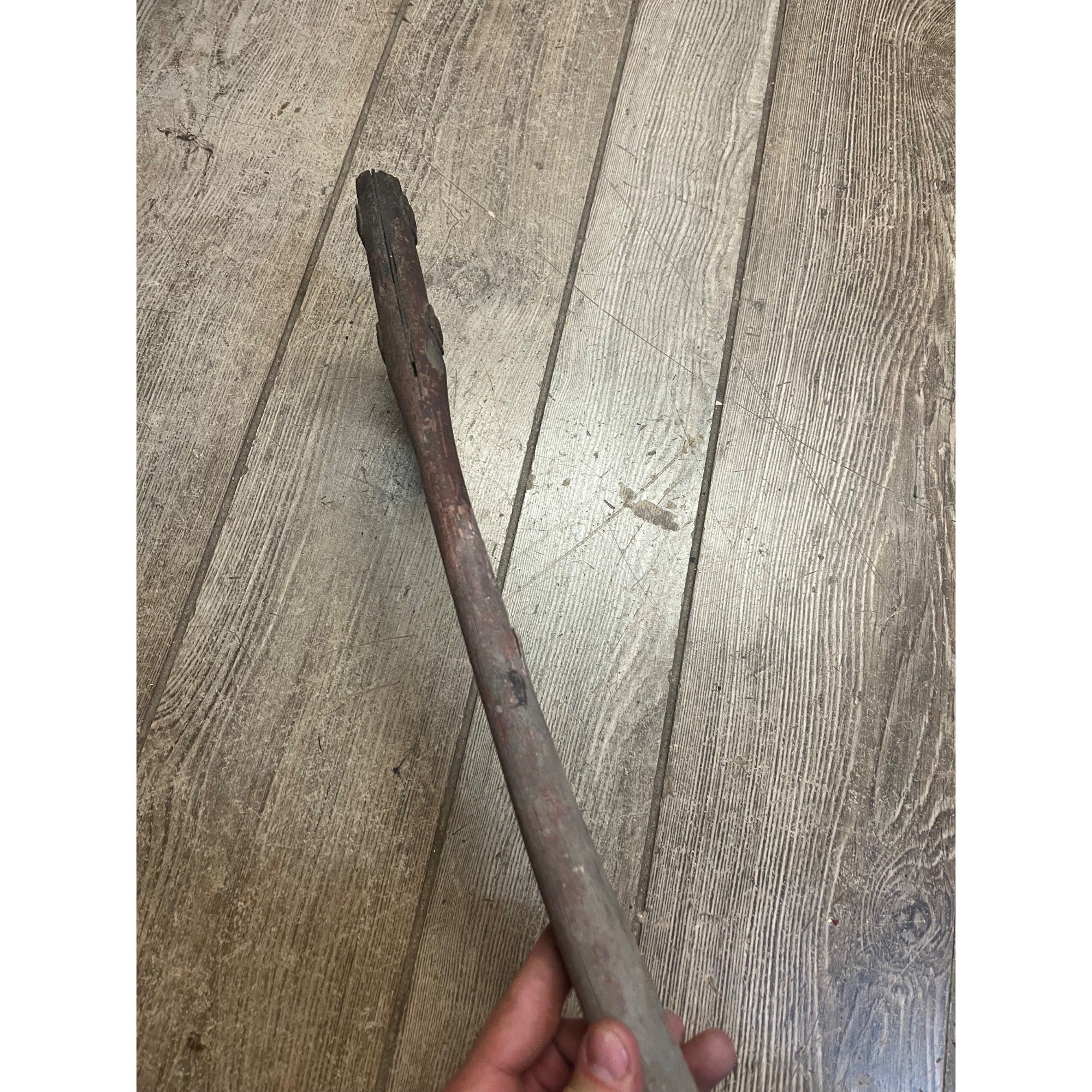Antique Primitive19th c. Wood Handle Tobacco Cutter Axe Hatchet Farm Tool 1800s
