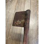 Antique Primitive19th c. Wood Handle Tobacco Cutter Axe Hatchet Farm Tool 1800s