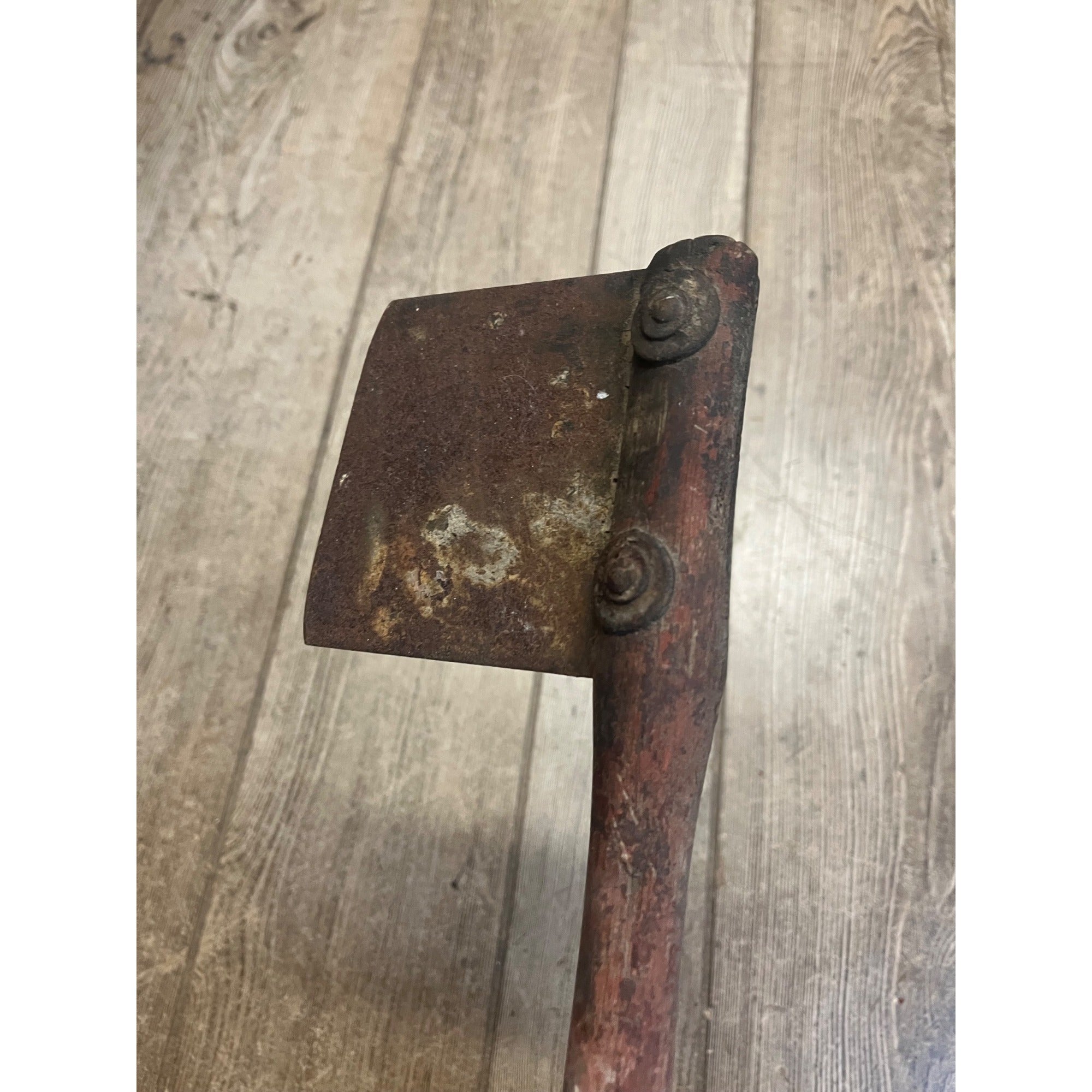 Antique Primitive19th c. Wood Handle Tobacco Cutter Axe Hatchet Farm Tool 1800s