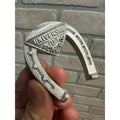 Vintage Advertising Cast Aluminum Horseshoe Universal Foundry Co Oshkosh WI