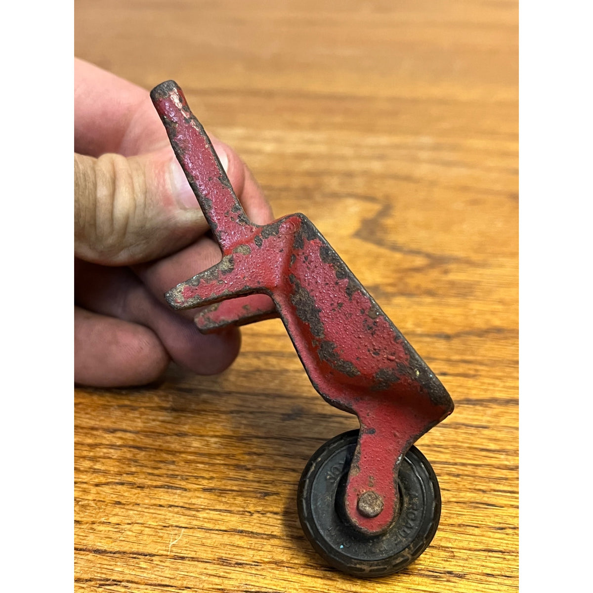 Vintage Cast Iron Arcade Red Wheelbarrow Toy Dollhouse Miniature #474
