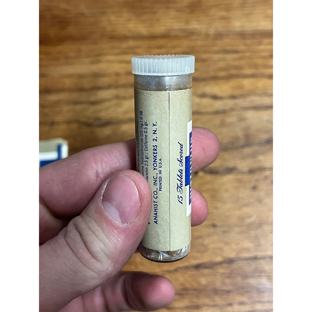 Vintage 1950's HIST-O-PLUS Antihistamine TABLETS~Unused!~ANAHIST Inc