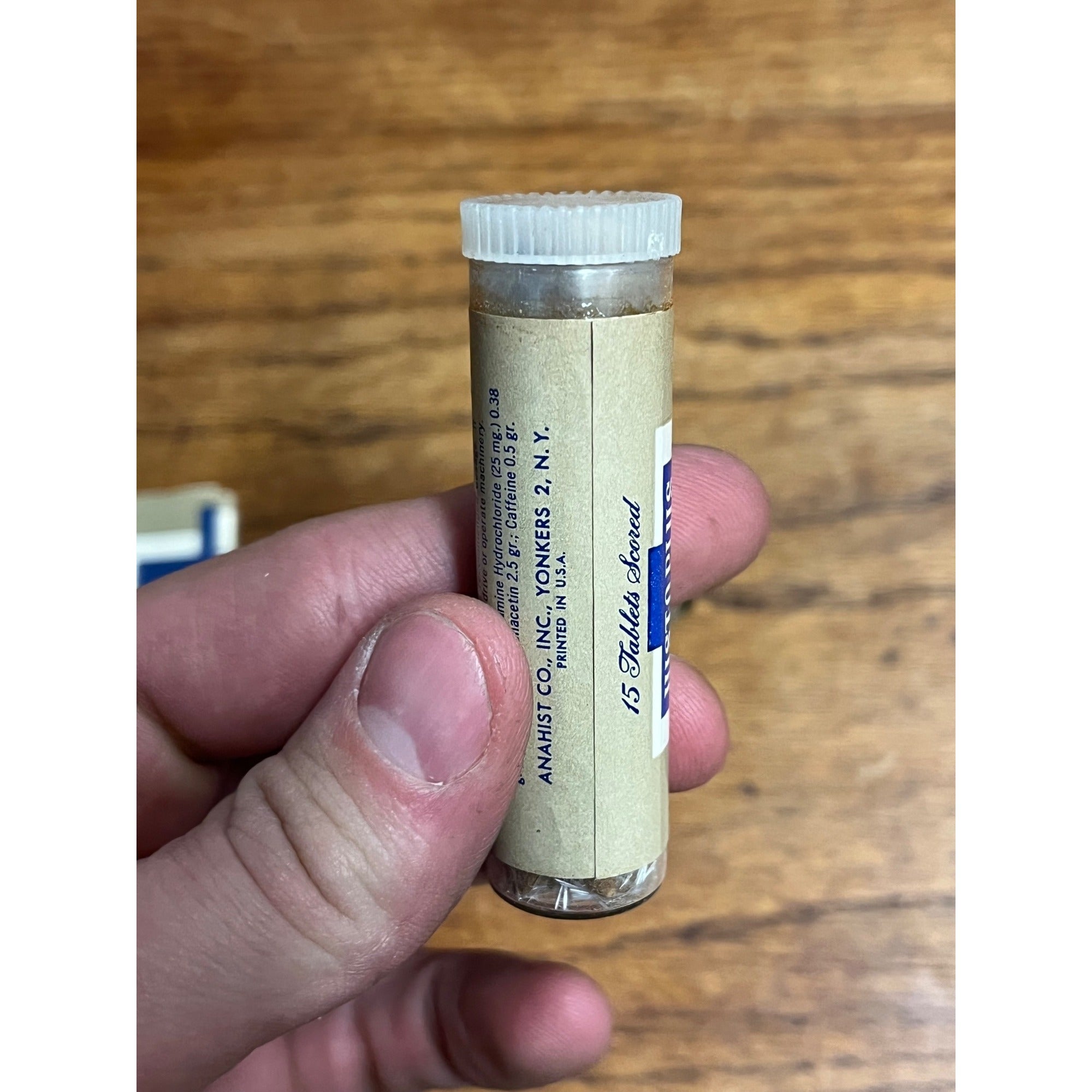 Vintage 1950's HIST-O-PLUS Antihistamine TABLETS~Unused!~ANAHIST Inc