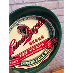 Vintage Jacob Leinenkugel Brewing Co. Round Metal Serving Tray With Indian Maiden Logo Chippewa Falls, WI