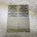 (2) Schroeder Dairy West Bend Wis Kewaskum Advertising Matchbook