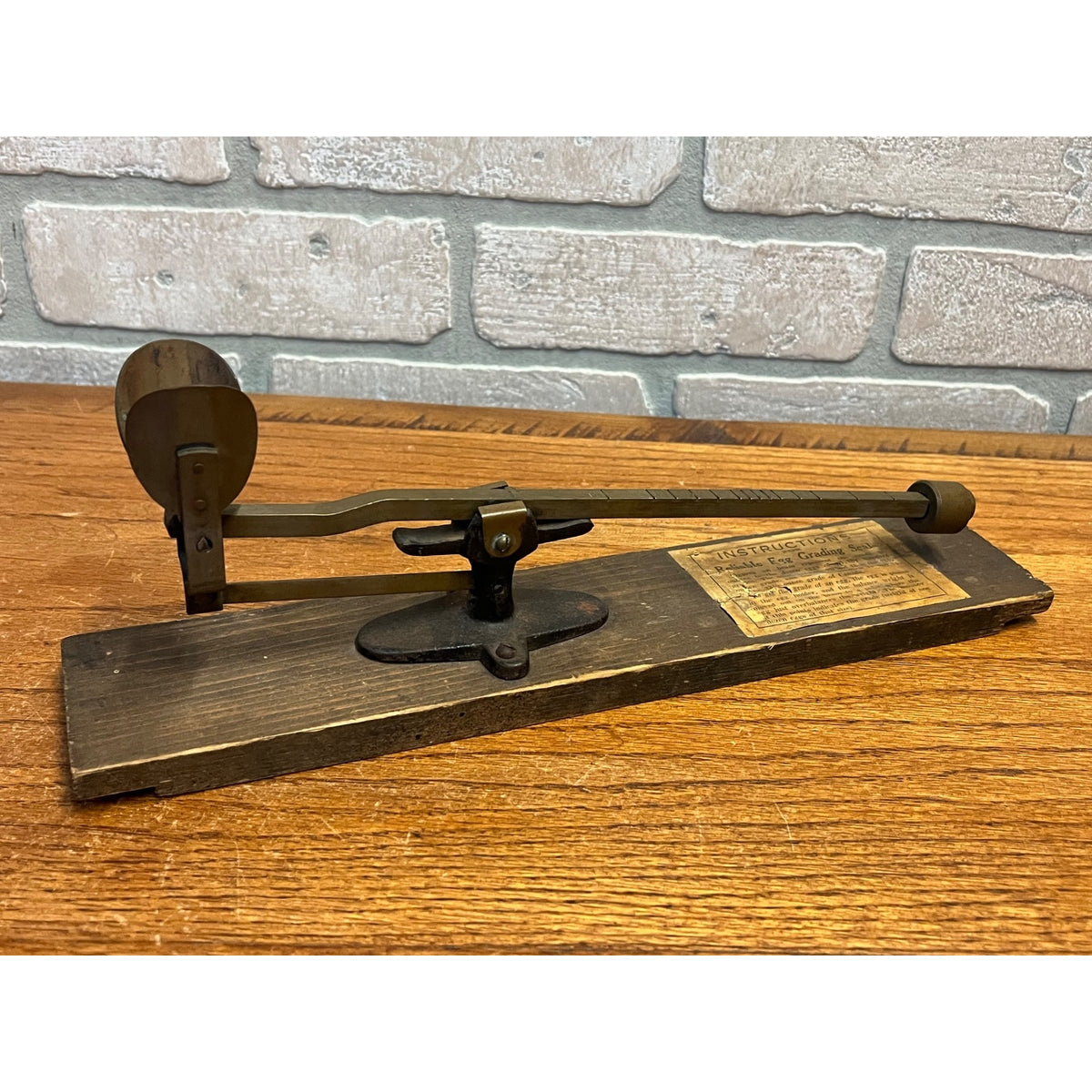 Vintage Reliable Egg Scale Brass Farmhouse Bema Scale Primitive Decor