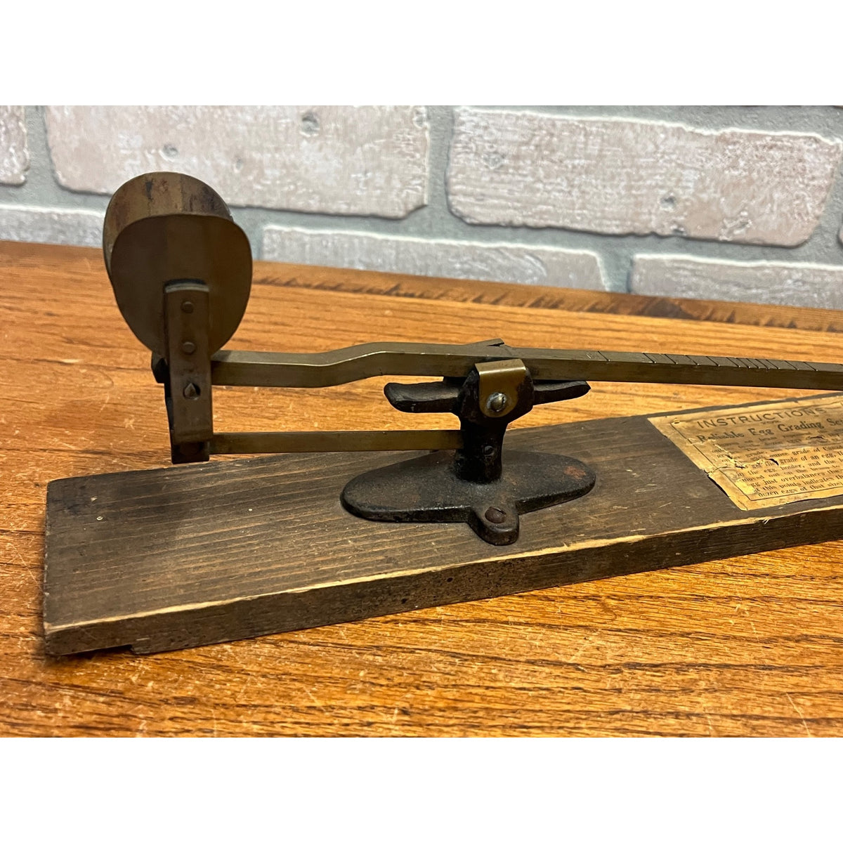 Vintage Reliable Egg Scale Brass Farmhouse Bema Scale Primitive Decor