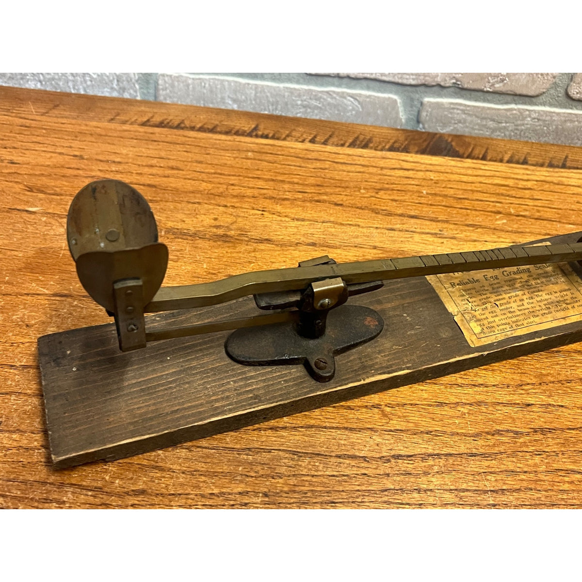 Vintage Reliable Egg Scale Brass Farmhouse Bema Scale Primitive Decor