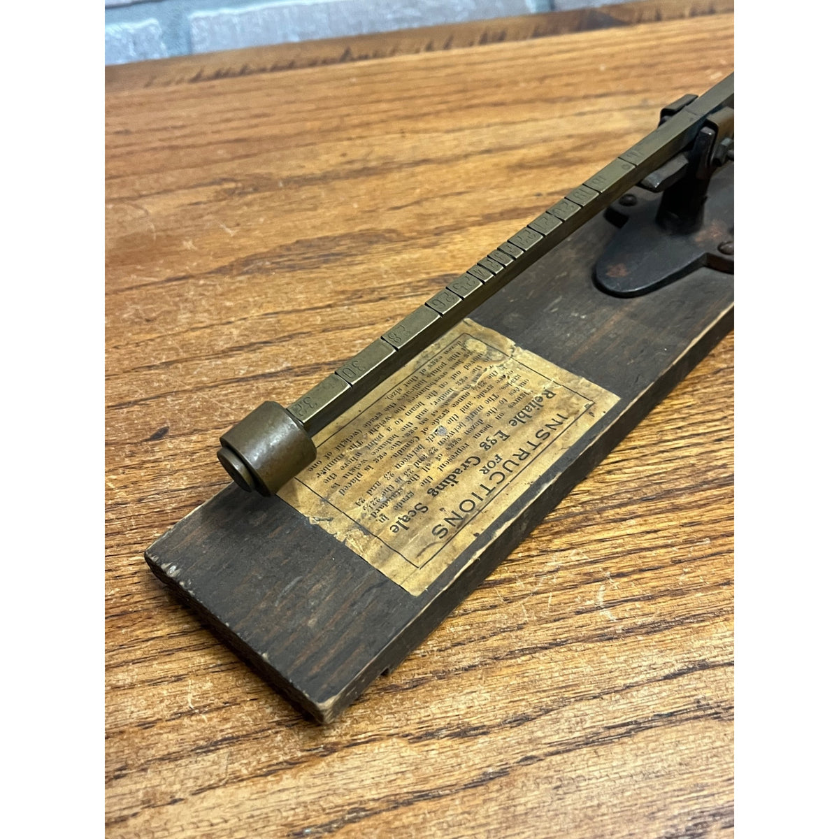 Vintage Reliable Egg Scale Brass Farmhouse Bema Scale Primitive Decor