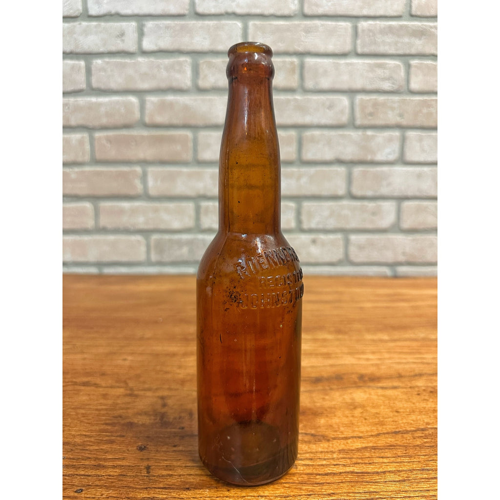 Pre-Pro Goenner & Co. Brewing Beer Bottle 12oz Amber Brown Embossed Johnstown PA
