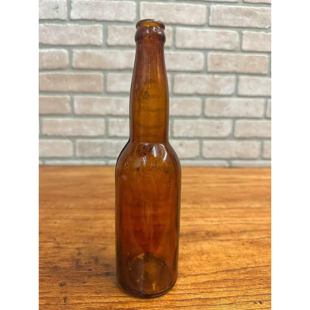 Pre-Pro Goenner & Co. Brewing Beer Bottle 12oz Amber Brown Embossed Johnstown PA