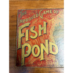 Antique 1890s McLoughlin Improved Game of Fish Pond Early Victorian