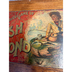 Antique 1890s McLoughlin Improved Game of Fish Pond Early Victorian