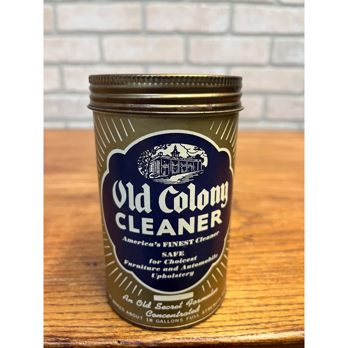 Vintage 1930-1940’s, Old Colony Cleanser Tin Bathroom Decor