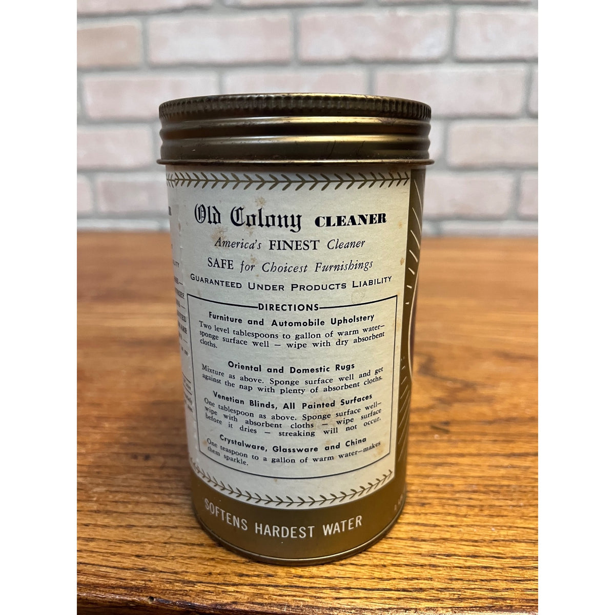 Vintage 1930-1940’s, Old Colony Cleanser Tin Bathroom Decor