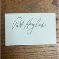 Pat Hughes Signed Autographed Cut Index Card Chicago Cubs Announcer