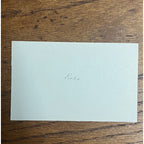 Pat Hughes Signed Autographed Cut Index Card Chicago Cubs Announcer
