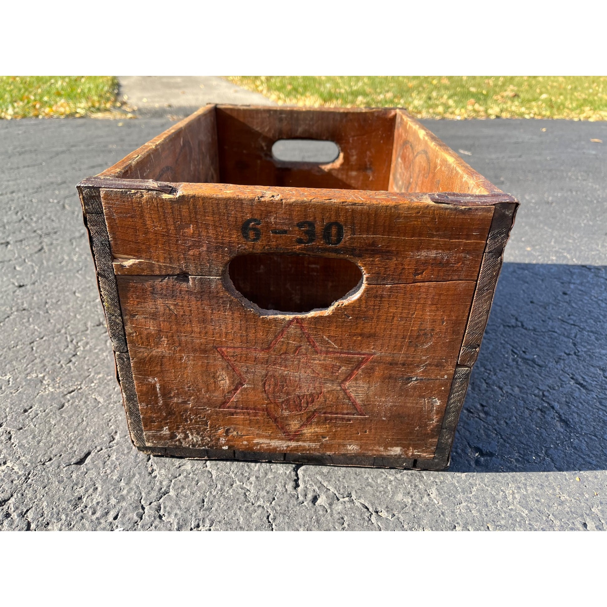 Vintage Blatz Beer Wooden Crate Case Box Milwaukee Wis