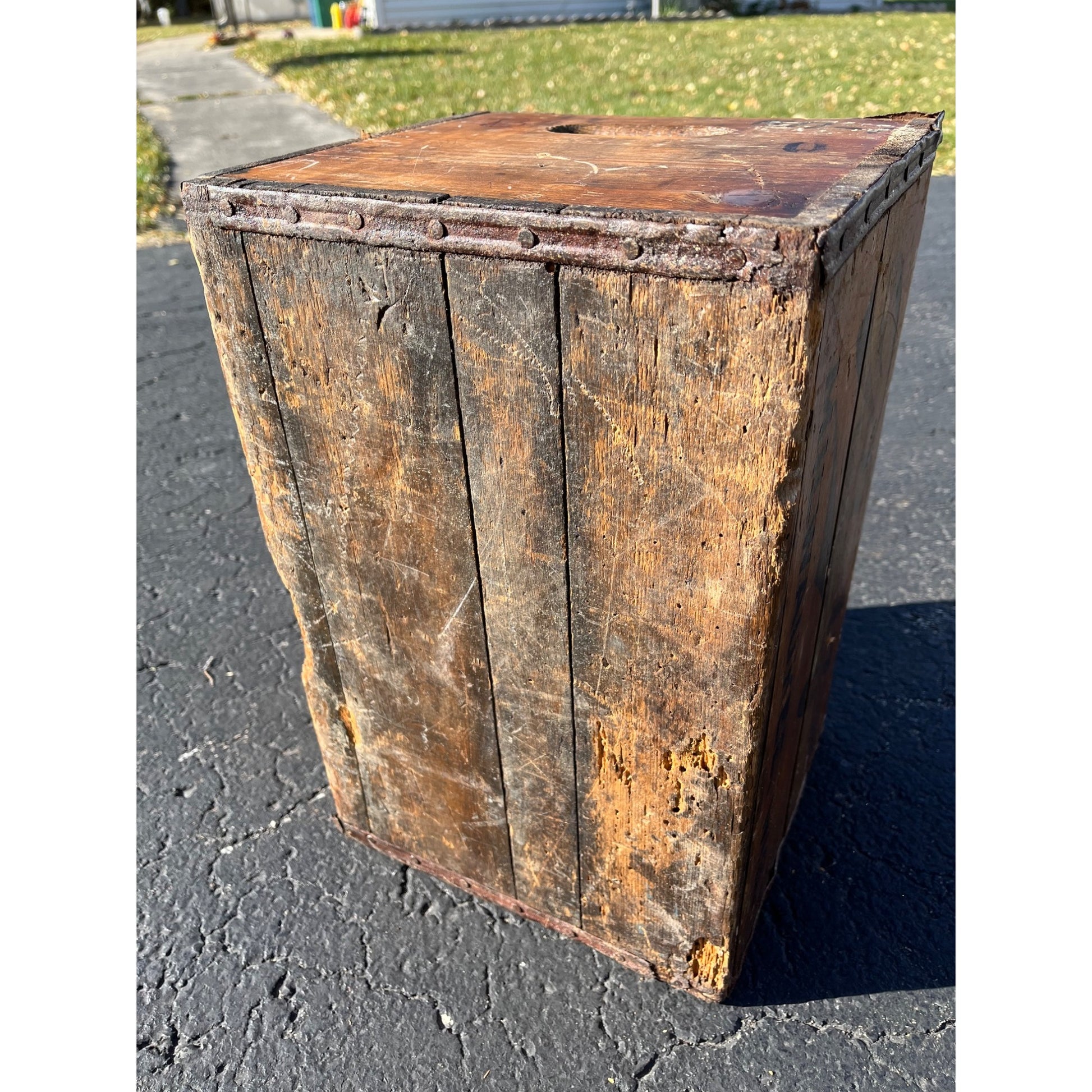 Vintage Blatz Beer Wooden Crate Case Box Milwaukee Wis