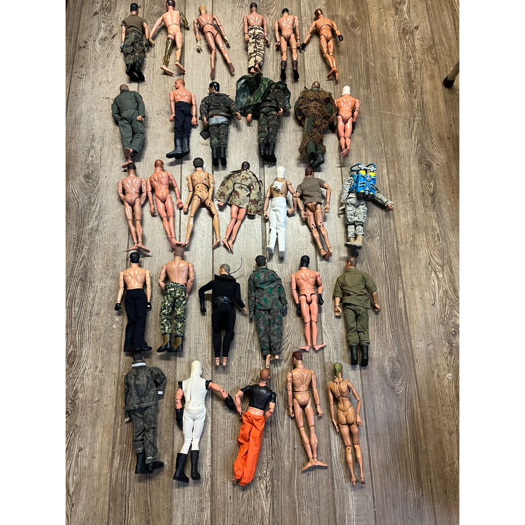 Vintage HUGE LOT (30) G.I. Joe 12" Action Figures Army Military - Used
