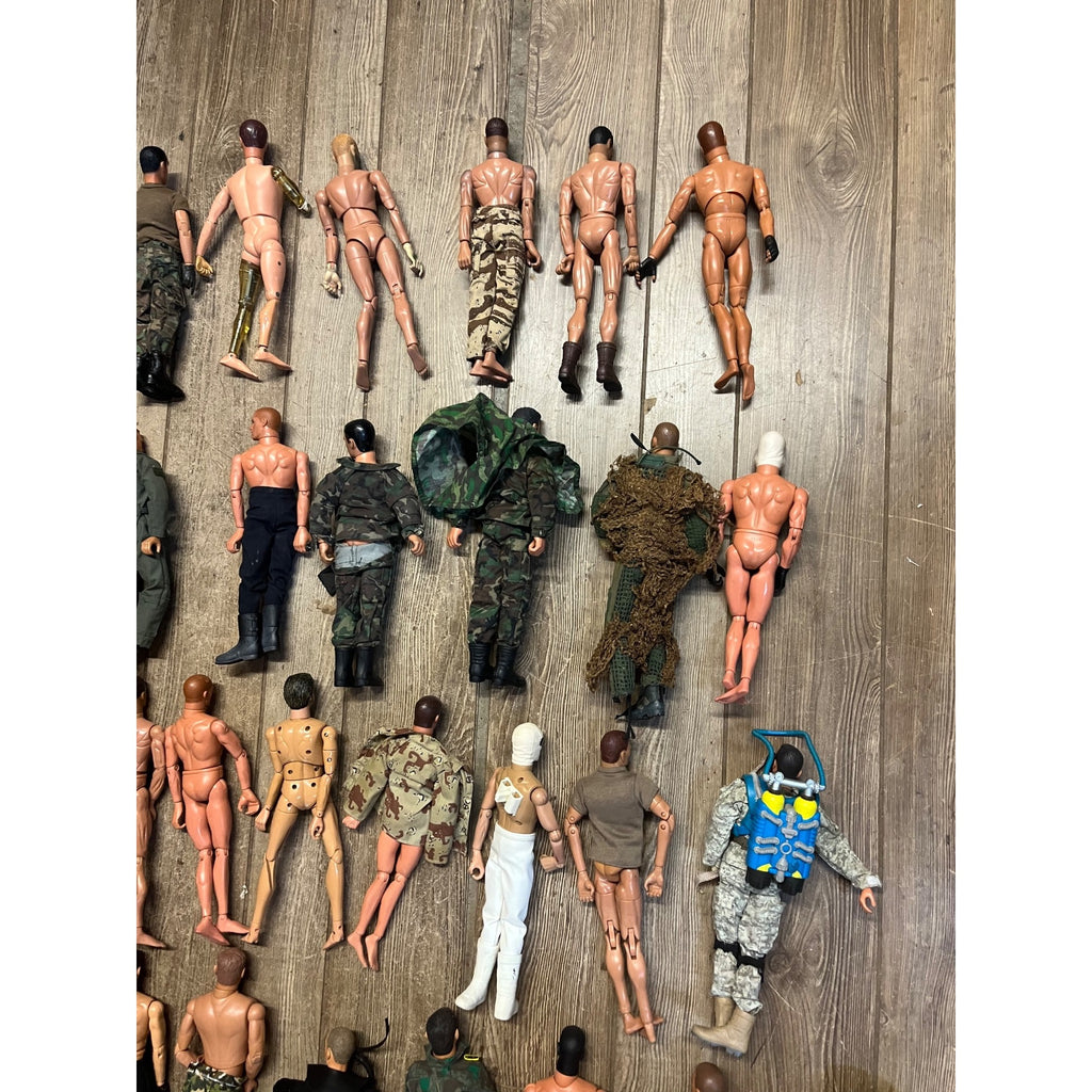 Vintage HUGE LOT (30) G.I. Joe 12" Action Figures Army Military - Used