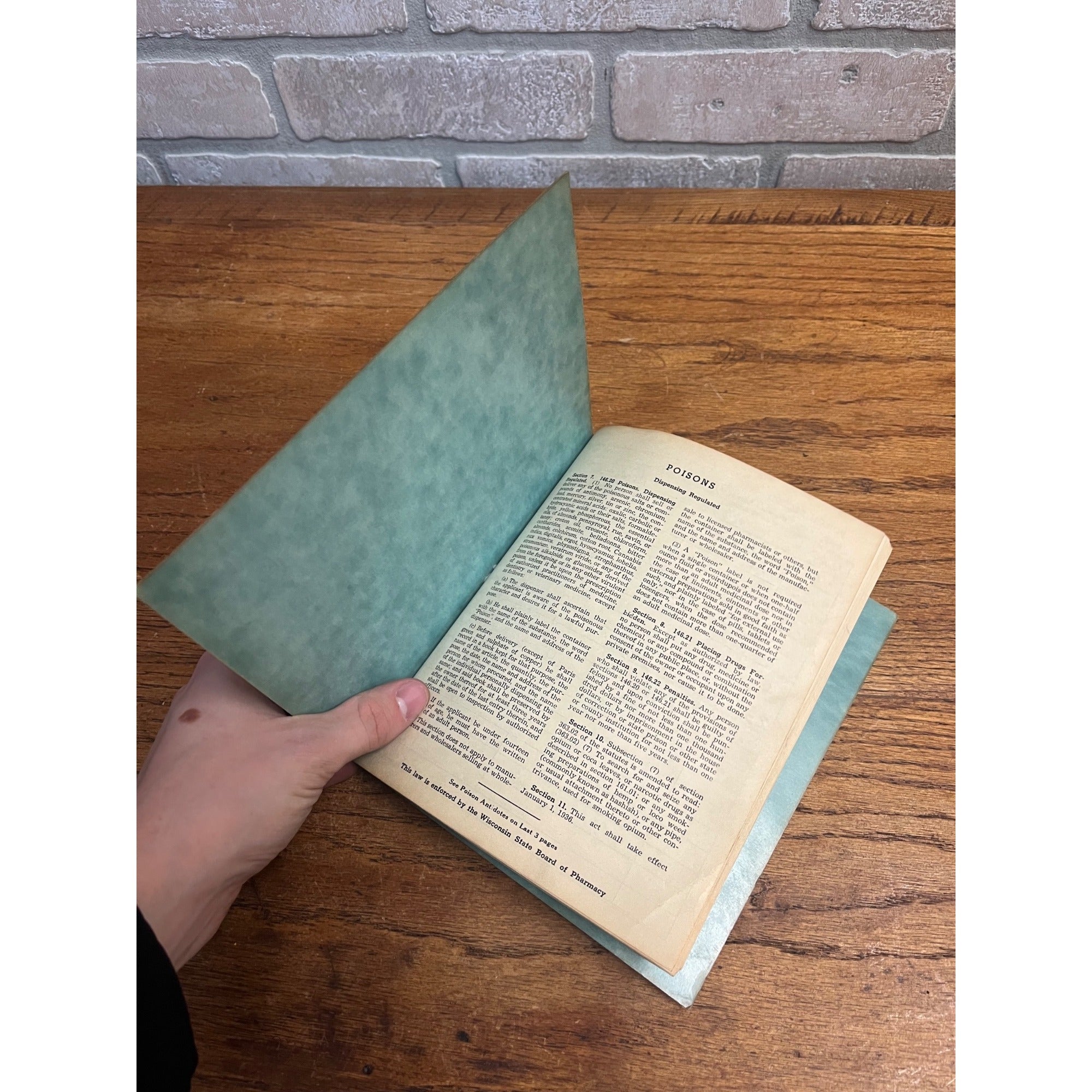 Rare 1900s POISON Record Book Rx Prescription Pharmacy Druggist Ledger Vintage