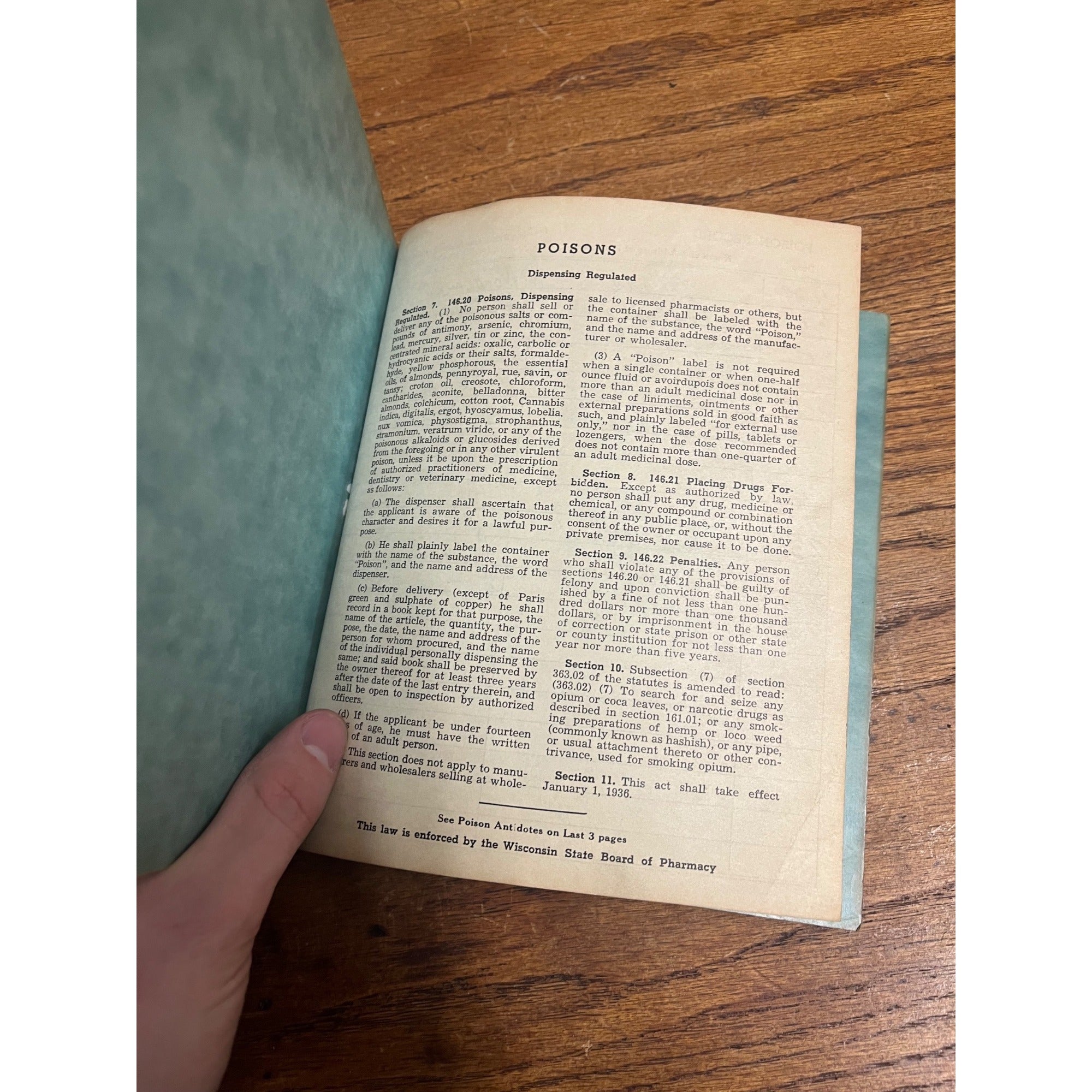 Rare 1900s POISON Record Book Rx Prescription Pharmacy Druggist Ledger Vintage