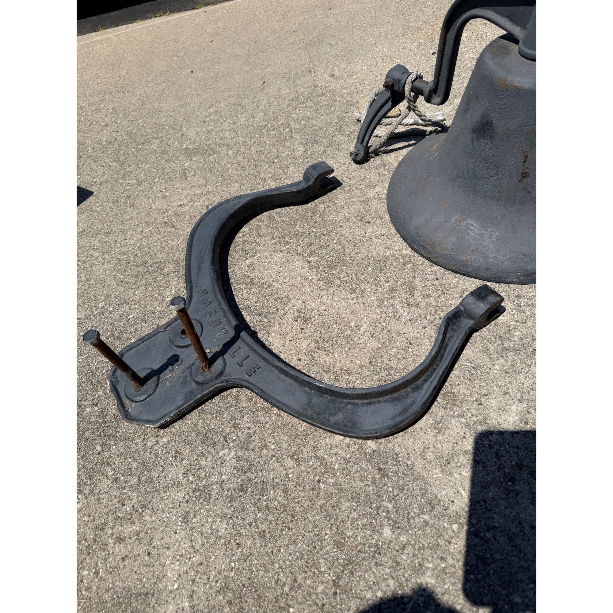 Antique Cast Iron School/Church/Farm Nashville No. 2. Bell Yoke