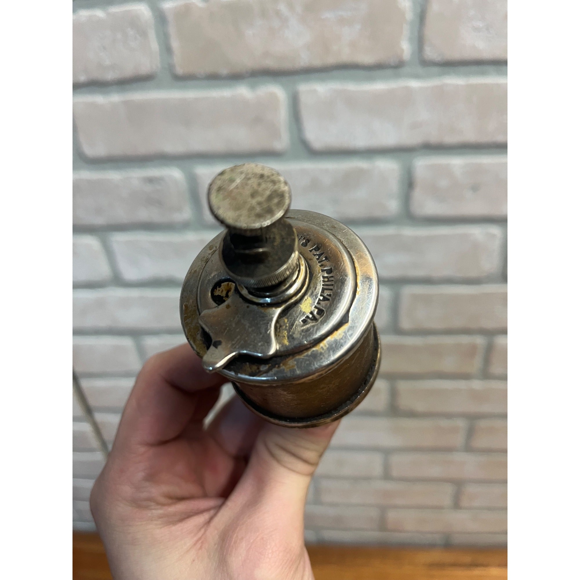Vintage Lonergan's Phila Glass Drip Oiler 4 1/2"