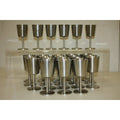 Vintage 1960s Old Hall Stainless Wine Goblets Cups MCM Robert Welch Set of (24)