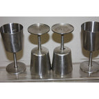 Vintage 1960s Old Hall Stainless Wine Goblets Cups MCM Robert Welch Set of (24)