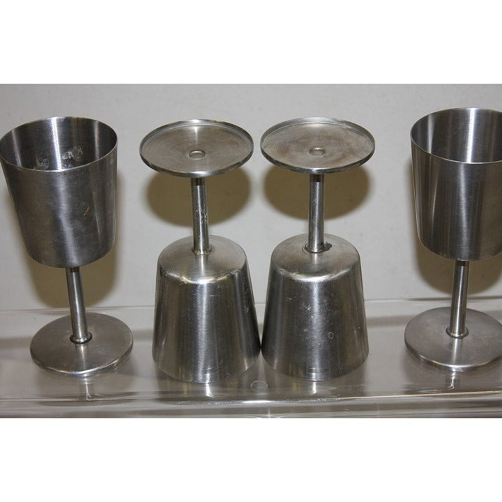 Vintage 1960s Old Hall Stainless Wine Goblets Cups MCM Robert Welch Set of (24)