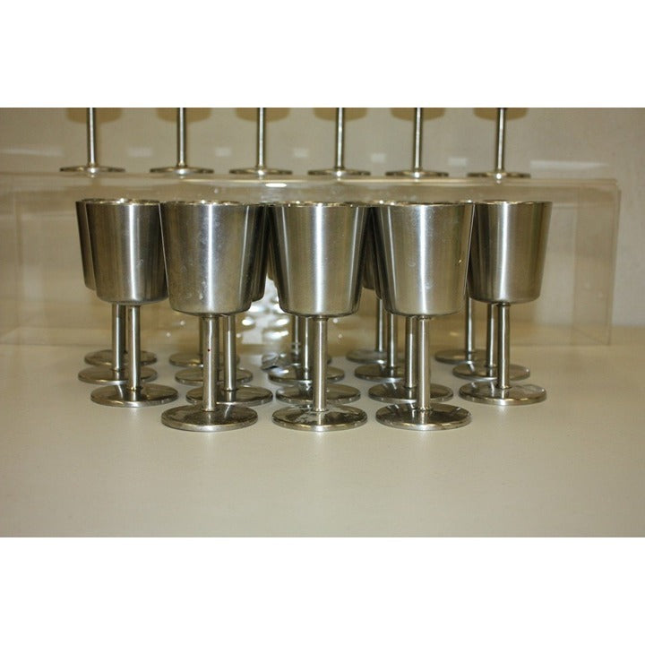 Vintage 1960s Old Hall Stainless Wine Goblets Cups MCM Robert Welch Set of (24)