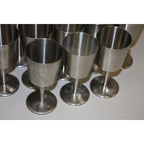 Vintage 1960s Old Hall Stainless Wine Goblets Cups MCM Robert Welch Set of (24)